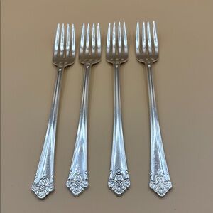 1847 Rogers Bros (IS) Her Majesty - Four Grill Forks #1